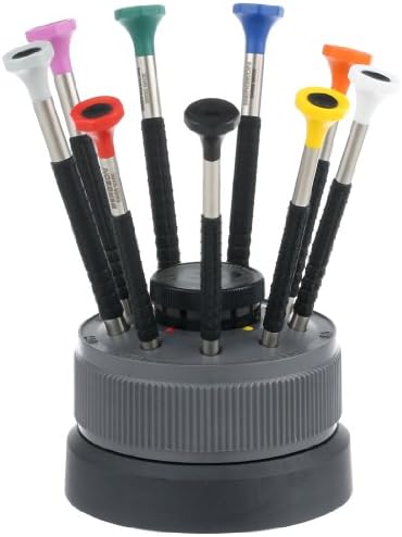 55-603 6899-S09 Rotating Stand with 9 Ergonomic Screwdrivers with Spare