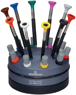 55-604 6899-S10 Rotating Stand with 10 Ergonomic Screwdrivers and 10