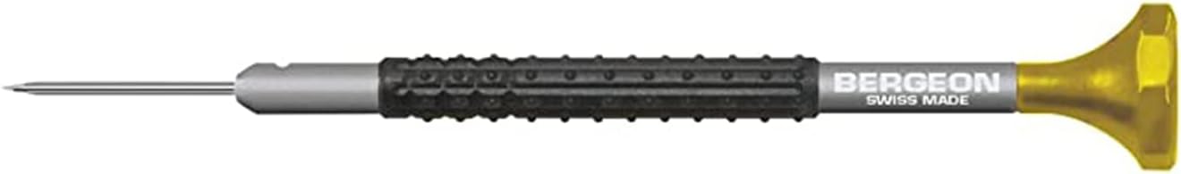 Watchmaker's screwdriver, anodised aluminium, ergonomic, with