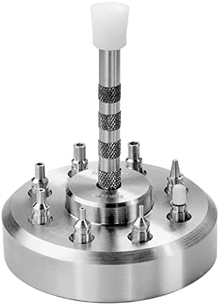 Clock Hands Point Tool with 8 Press Stamps and Press Stamp Holder Brooch