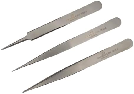 Set of 3 ANTIMAGNETIC Tweezers B-Jet